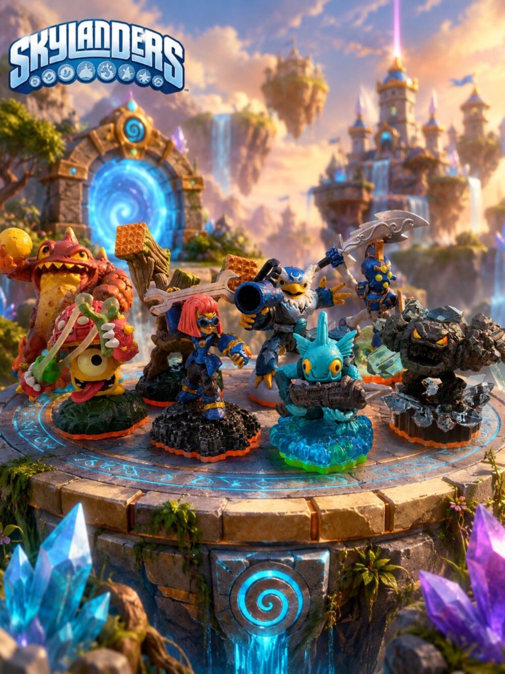 Bundle of 8 Skylanders Giants Figures – Used bundle